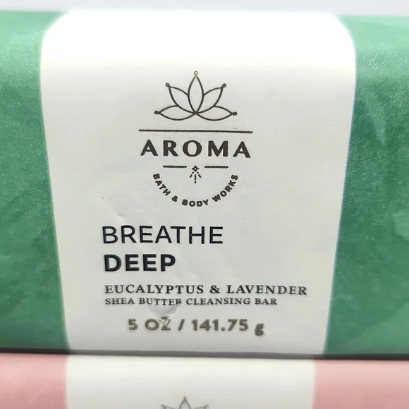 Bath & Body Works Aroma Shea Butter Cleansing Bars Breathe Deep & Inspire Love 2 - Picture 4 of 5
